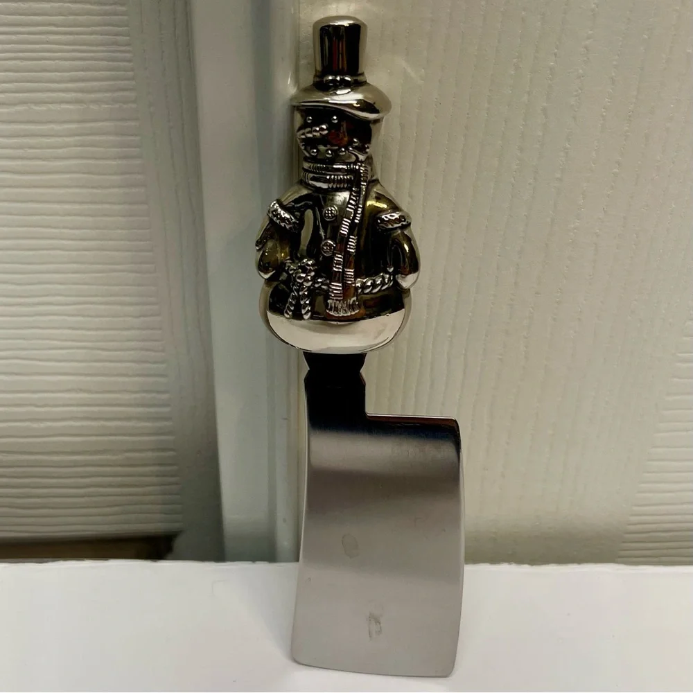 Wallace Silversmiths Silver Plated Holiday Snowman Cheese/ Butter Spreader